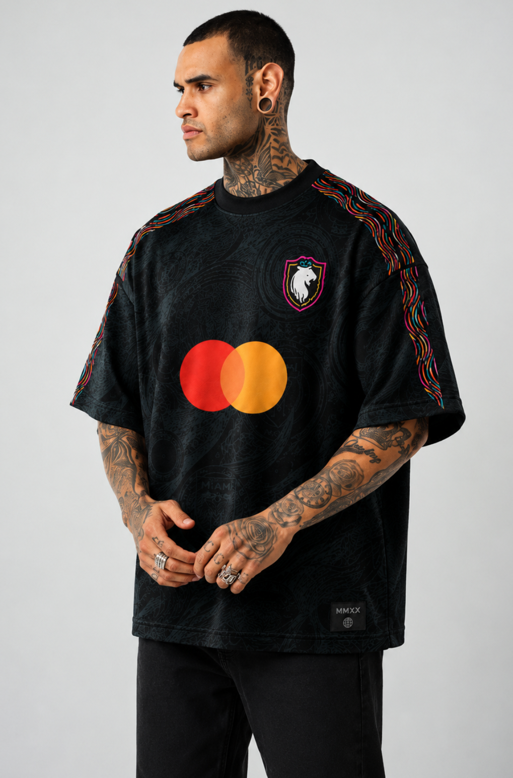 Midnight Pulse | Oversized Football Jersey
