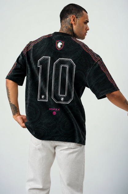 Midnight Pulse | Oversized Football Jersey