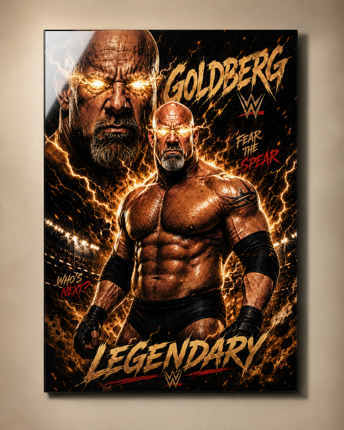 Goldberg "Legendary" WWE Premium Metal Poster