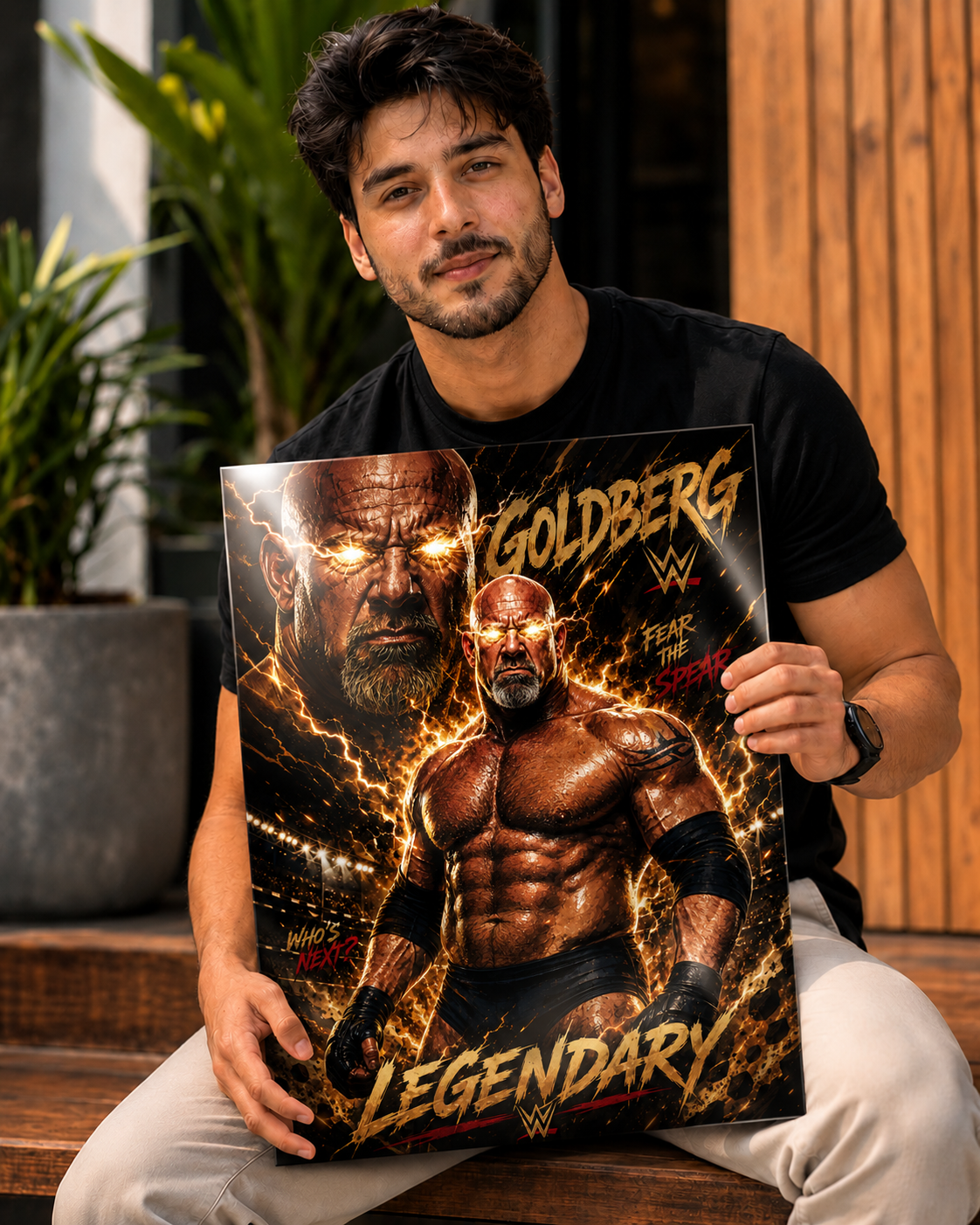 Goldberg "Legendary" WWE Premium Metal Poster