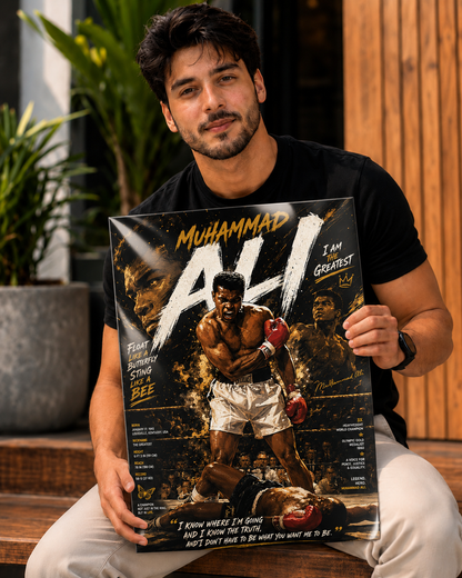 Muhammad Ali "The Greatest" Premium Metal Poster