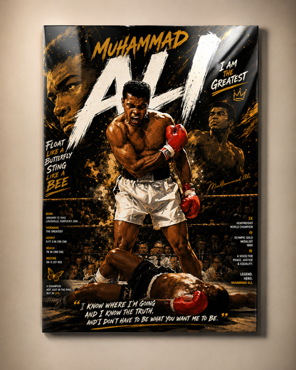 Muhammad Ali "The Greatest" Premium Metal Poster