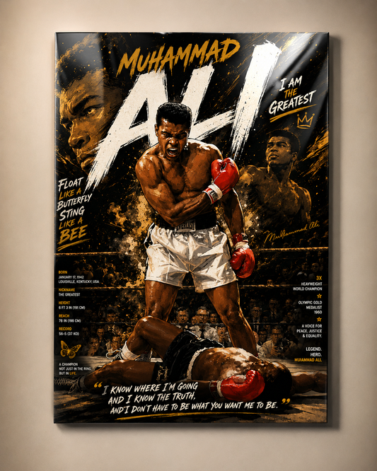 Muhammad Ali "The Greatest" Premium Metal Poster