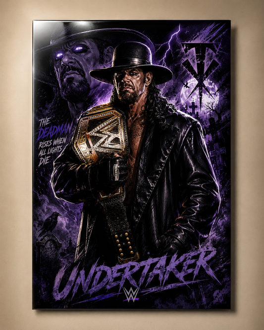 The Undertaker WWE Premium Metal Poster