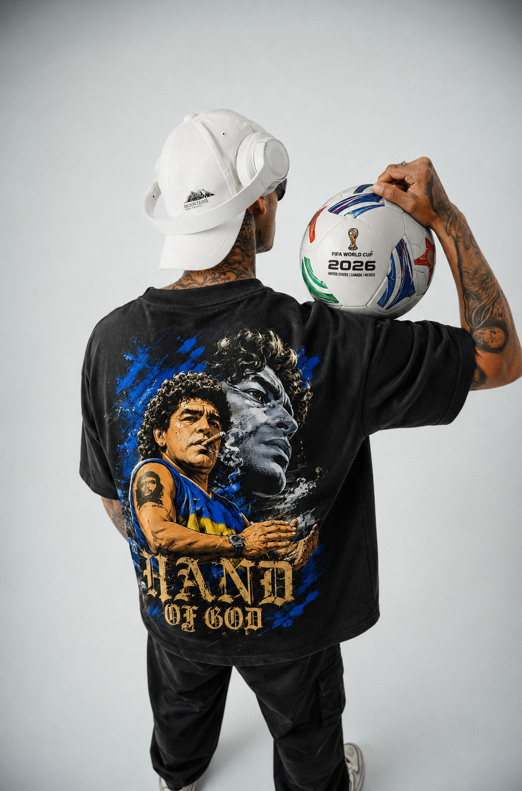 Diego Maradona "Hand of God" Oversized jersey T-Shirt