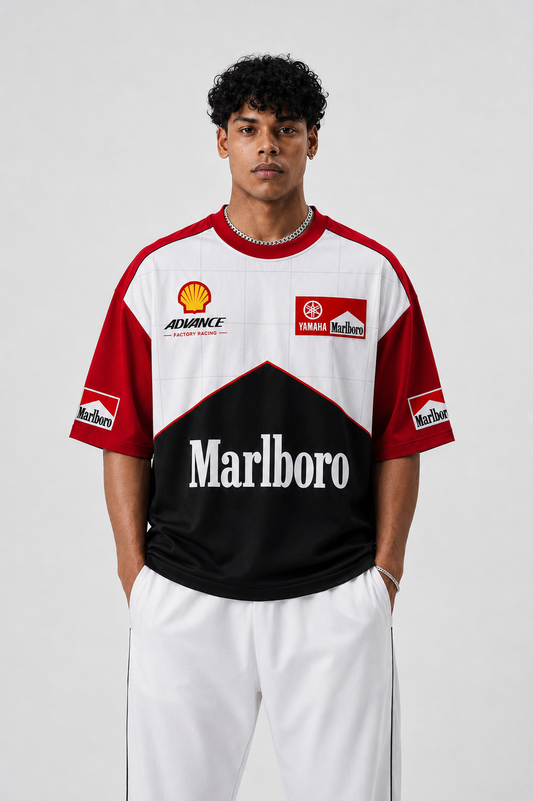 Vintage Marlboro Racing Oversized Terry T-Shirt
