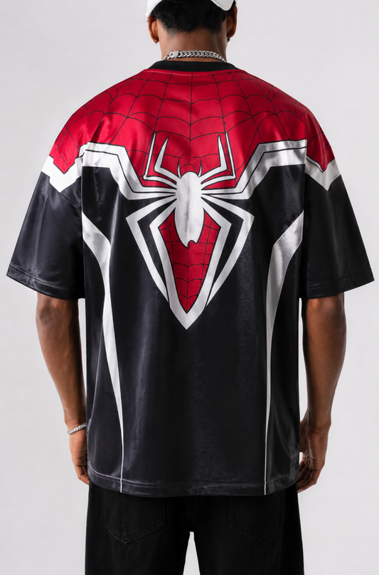 Spider Suit Inspired Oversized jersey T-shirt