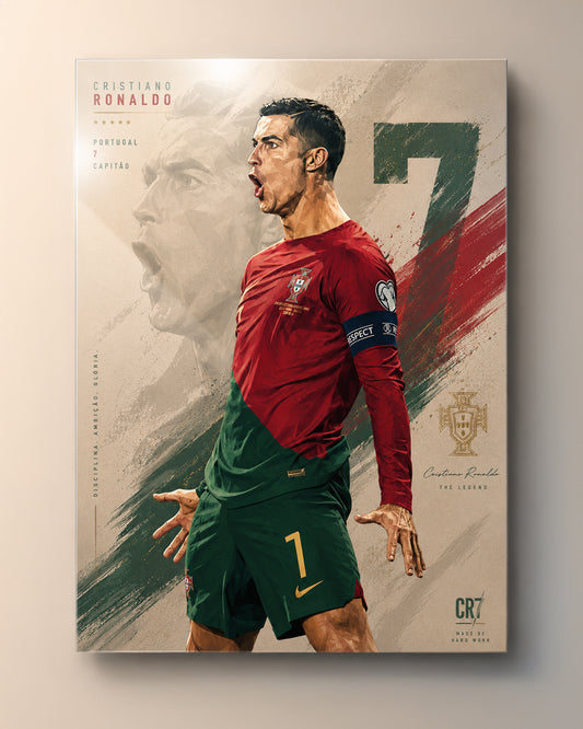 Cristiano Ronaldo "The Legend CR7" Metal Poster