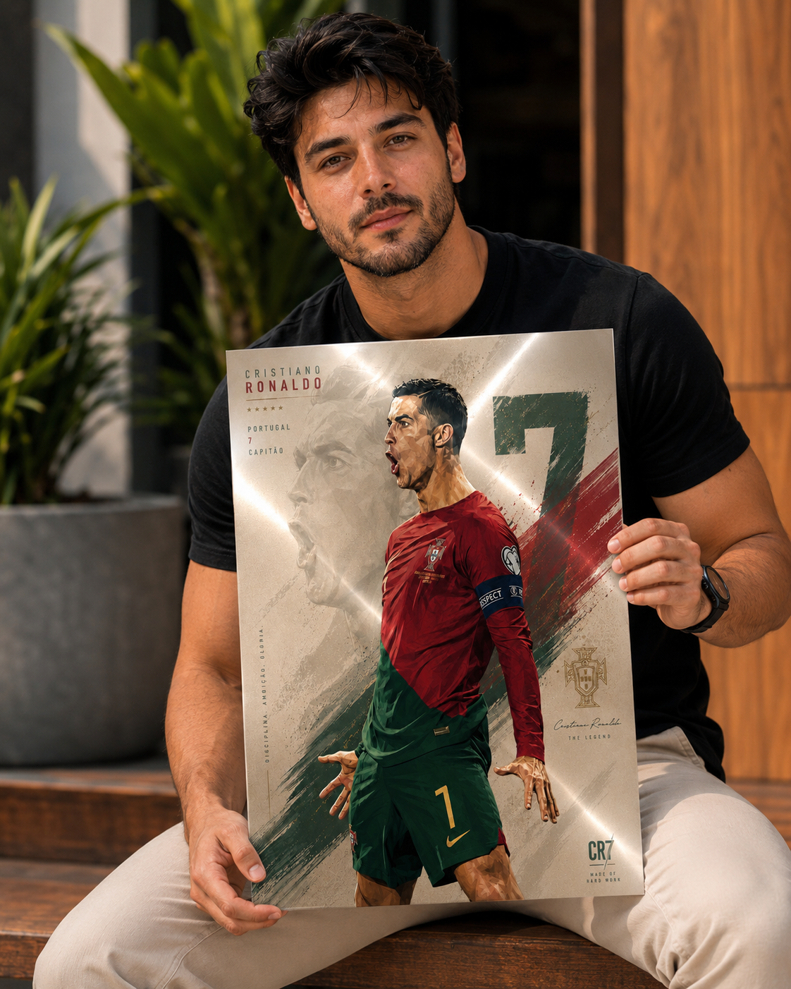 Cristiano Ronaldo "The Legend CR7" Metal Poster