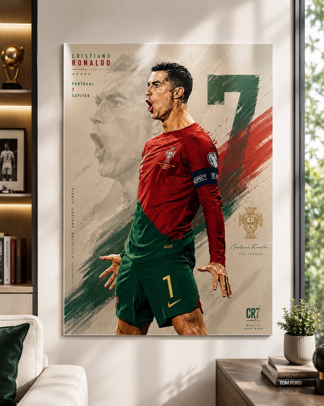 Cristiano Ronaldo "The Legend CR7" Metal Poster