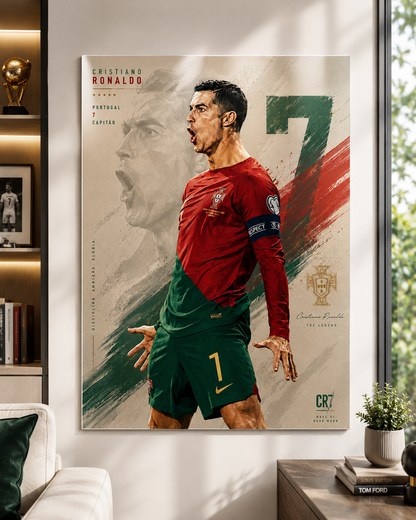 Cristiano Ronaldo "The Legend CR7" Metal Poster