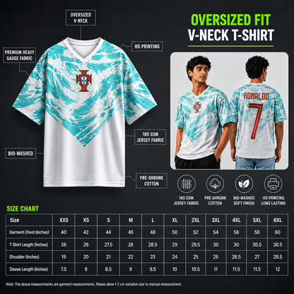 Ronaldo 26 Jersey | V-Neck Oversized T-shirt
