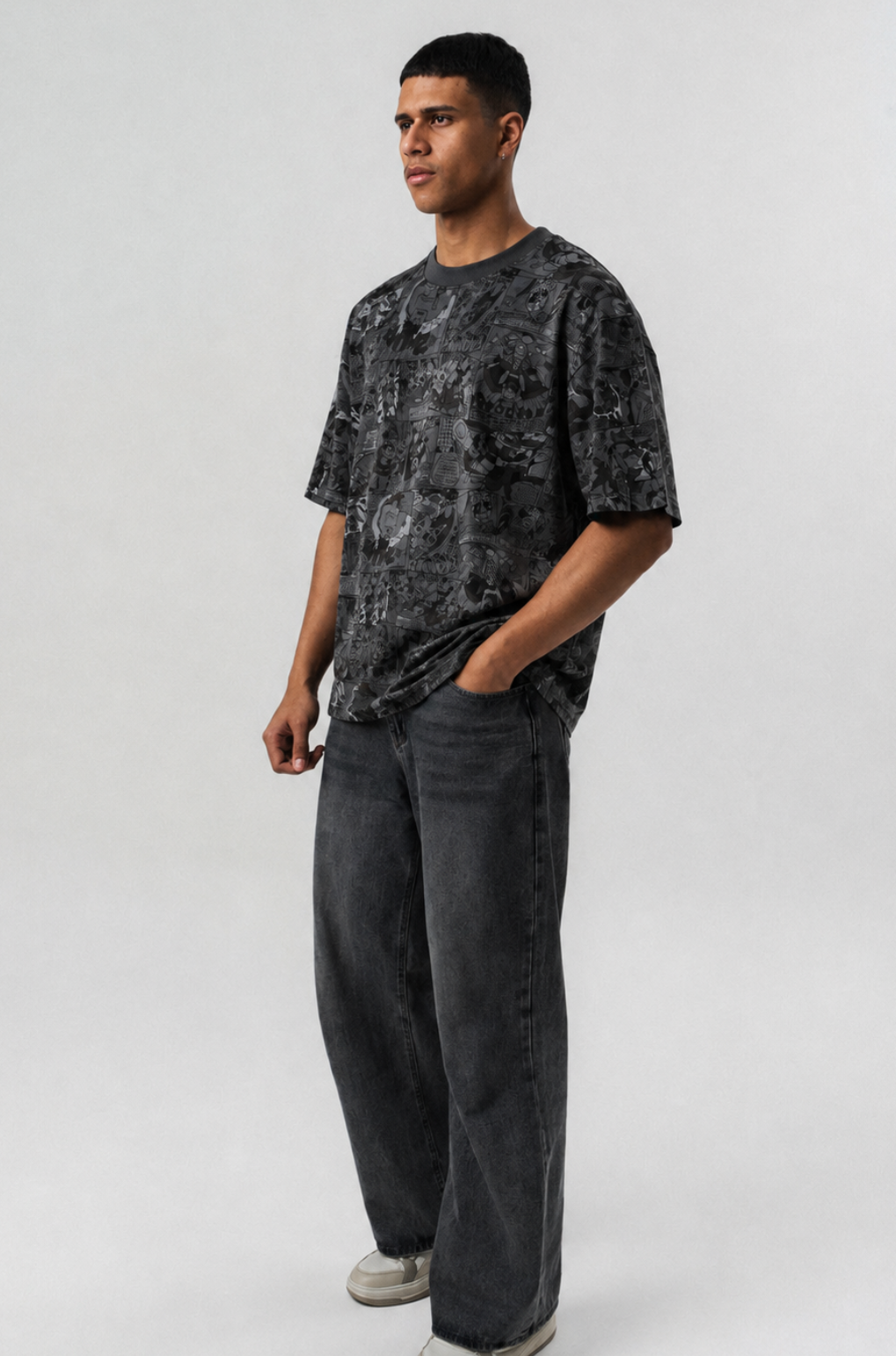 Comic All-Over Print Oversized T-Shirt