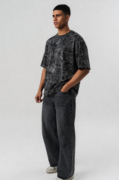 Comic All-Over Print Oversized T-Shirt