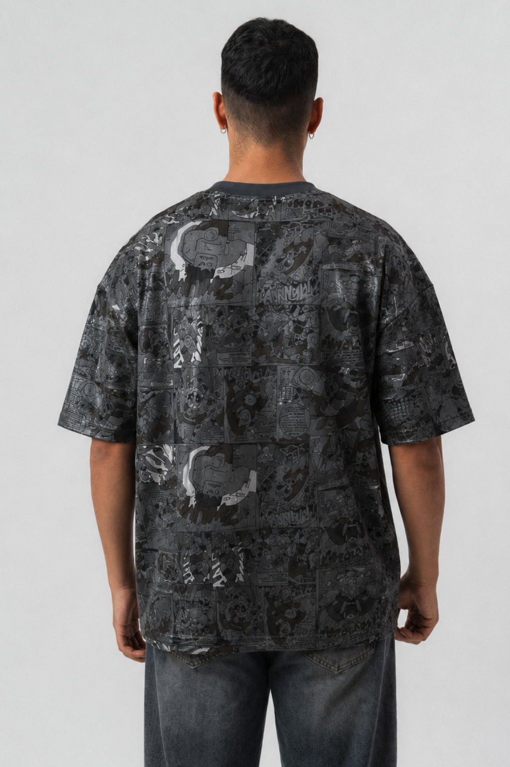Comic All-Over Print Oversized T-Shirt