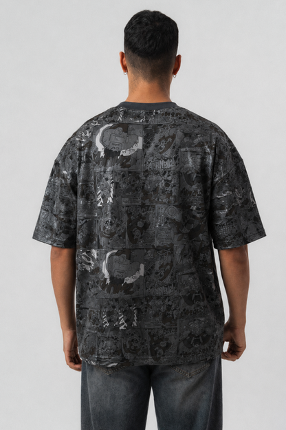 Comic All-Over Print Oversized T-Shirt