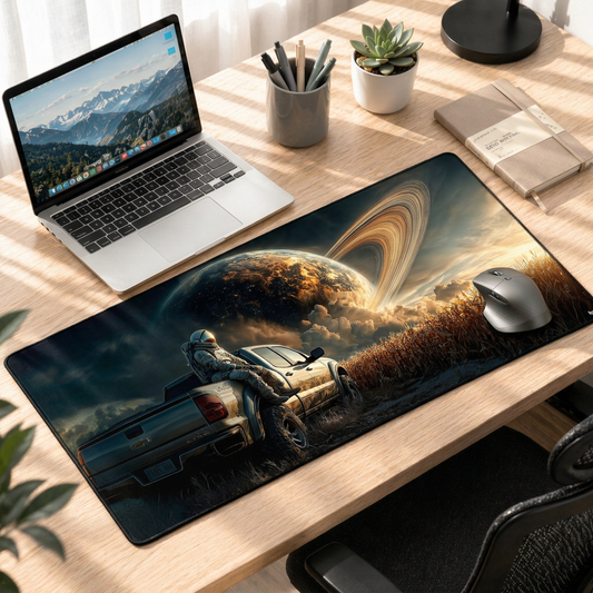 Cosmic Roadside Dream | Astronaut Horizon Gaming Deskmat (Copy)