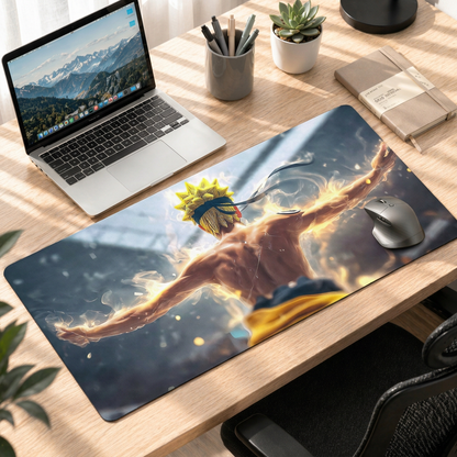 Awakened Flame | Naruto-Inspired Anime Deskmat