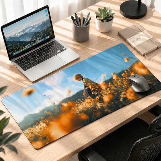 Golden Drift | Zenitsu-Inspired Anime Deskmat