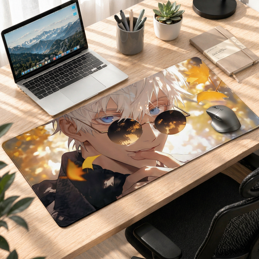 Golden Aura | Gojo-Inspired Anime Deskmat