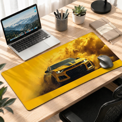 Dust Storm Racer | Yellow Velocity Deskmat