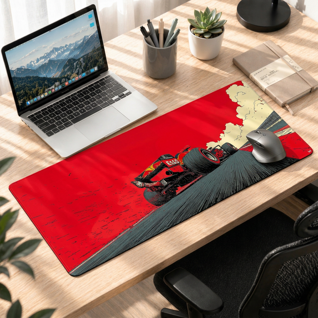Redline Apex | Retro F1 Rush Deskmat