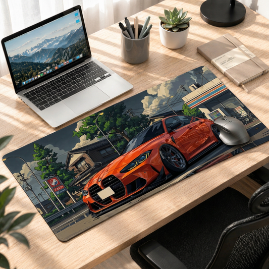 Street Pulse BMW | Anime Drift City Deskmat