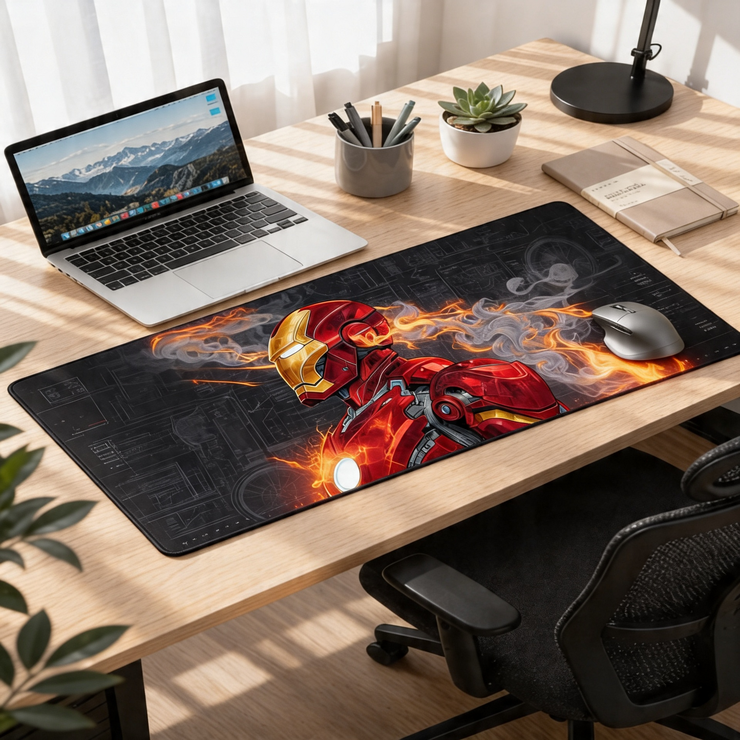 Arc Reactor Inferno | Iron Man Gaming Deskmat