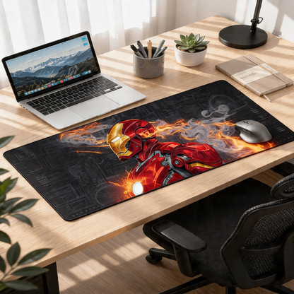Arc Reactor Inferno | Iron Man Gaming Deskmat