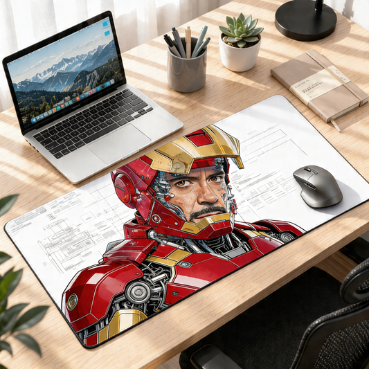 Arc Reactor Blueprint | Iron Man Gaming Deskmat