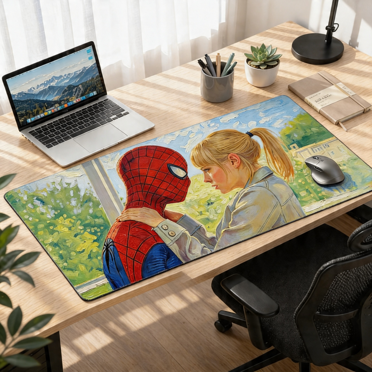 Quiet Moments | Spiderman & Gwen Gaming Deskmat