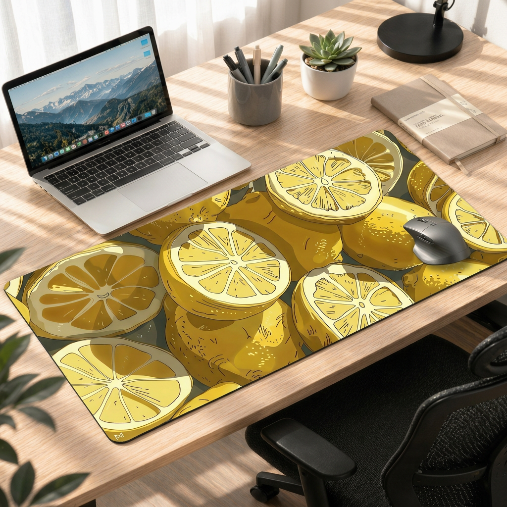 Citrus Burst | Lemon Pop Deskmat