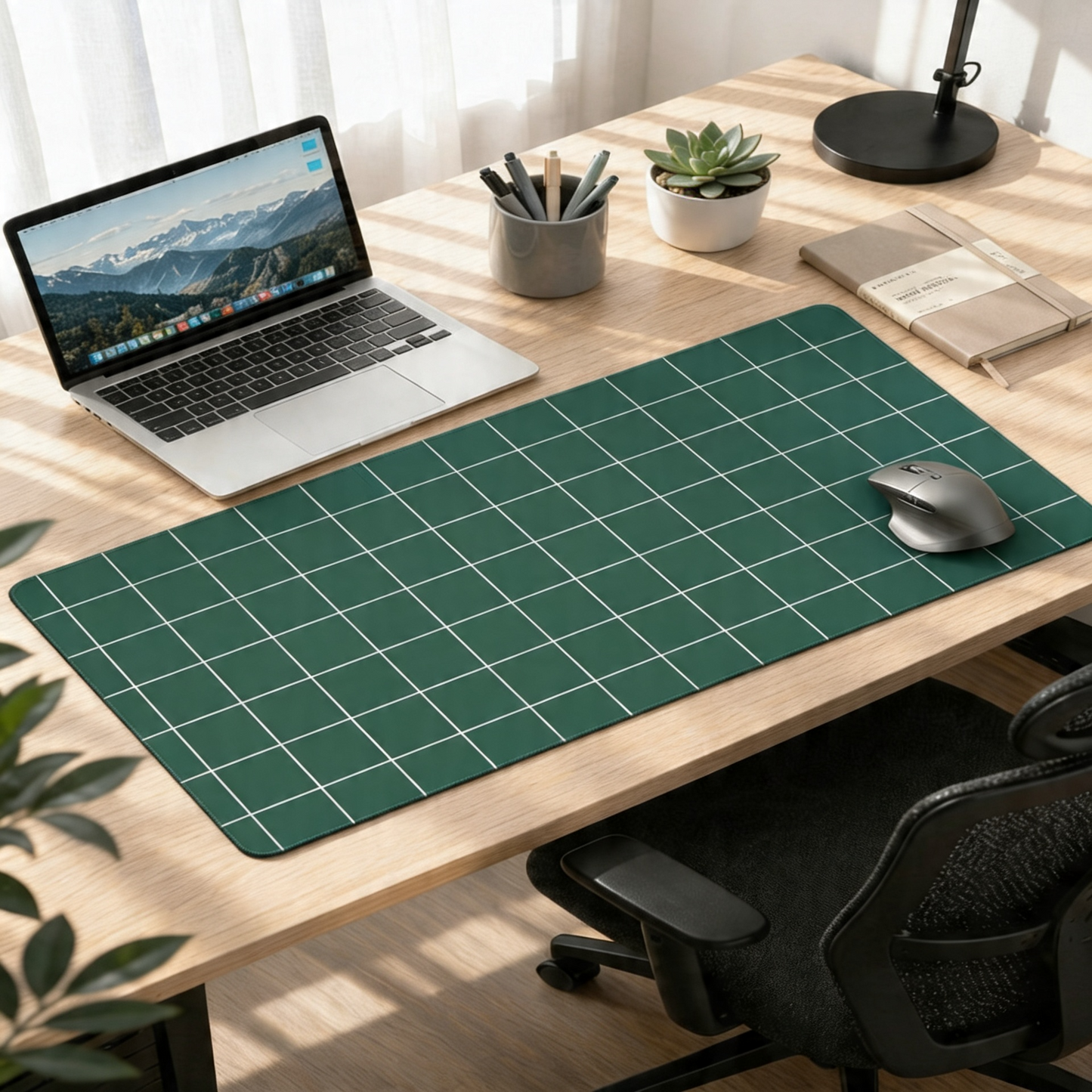 Evergreen Grid Classic | Minimal Utility Gaming Deskmat