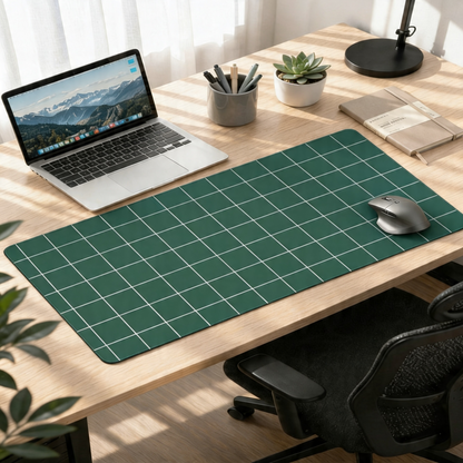 Evergreen Grid Classic | Minimal Utility Gaming Deskmat