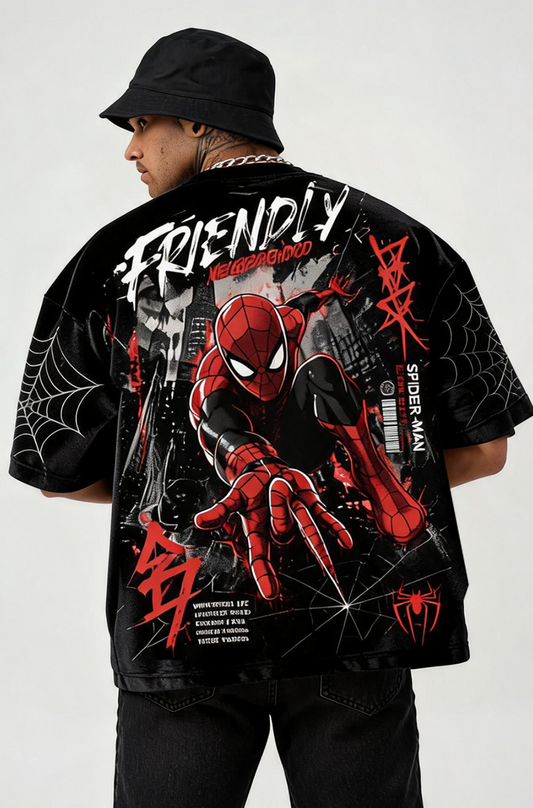 Friendly Neighborhood Jersey Oversized Terry T-Shirt